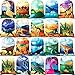 Leinuosen 20 Pieces Dinosaur Drawstring Bag Cartoon Party Favor Bag Dinosaur Goody Bag Gift Pouch for Birthday Party Favors Supplies