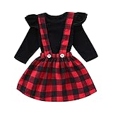 Toddler Baby Girls Outfit Cotton Ruffle Long Sleeve