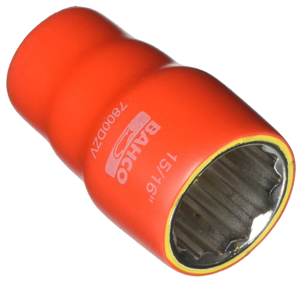 Bahco 7800DZ-15/16 Standard Length Socket, Silver, 1/2 Bi-Hex 15/16-Inch