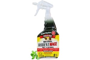 Nature's MACE 40oz Rodent Repellent Spray, Repel Mouse/Mice, Rats, Rodents, Indoor & Outdoor Spray Stops Rodent Damage in House, Car, RV, Storage, Attic, Garage, Stops Nesting & Wire Chewing