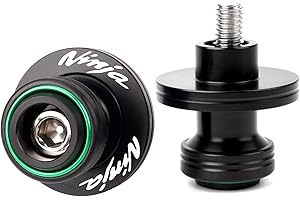 ZEXDDI Fit For KAWASAKI Ninja 650 2025 Ninja 500 SE Ninja 400 NINJA 1000 SX 2017-2024 2025 ZX-4RR ZX6R 636 ZX10R ZH2 CNC Motorcycle Swingarm Spool Sliders Stand Screws (Green)