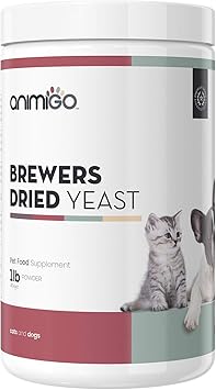 animigo bierhefe pulver fur hund und katze fur glanzendes fell und schone haut mit vitamin mineralstoffe bierhefe katzen hunde hochdosiert fur haare immunsystem 454g pulver komplex amazon de haustier
