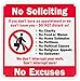 WALI Plastic Sign for Home Business Security, Legend 