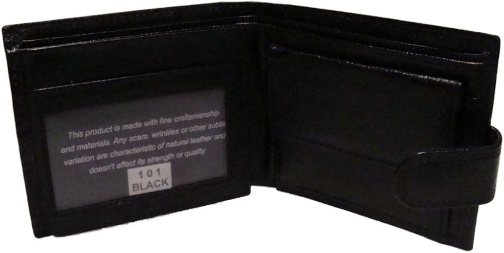 Bruno Antonini Mens Gents Designer Black Leather Wallet - Perfect Gift - Image 5