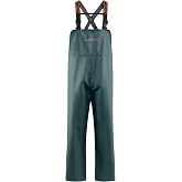 Grund&eacute;ns Men&rsquo;s Shoreman Bib - Fishing Pants | Waterproof fishing bib overalls with double-sided PVC construction and adjustable suspenders designed for all-day durability
