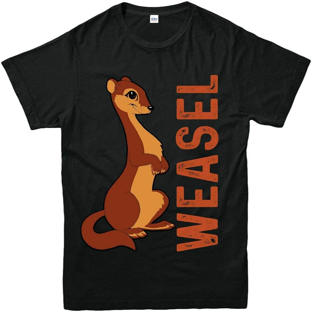 Cute Weasel TShirt, Animal Cute Little, Pretty Design Partywear Gift
