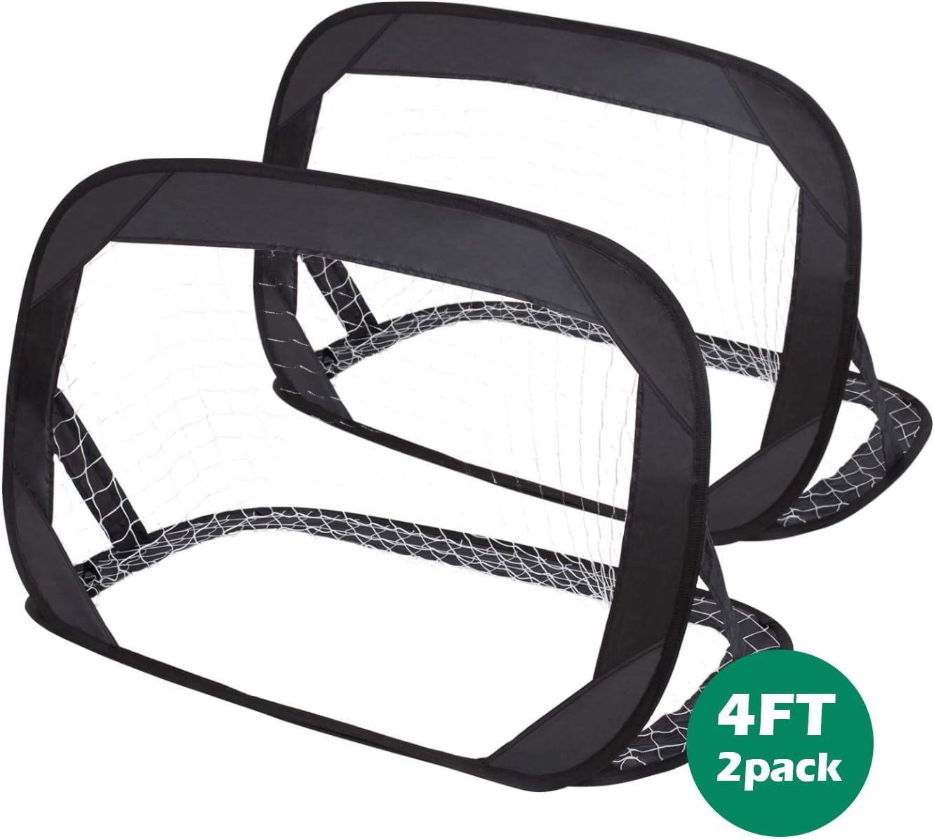 4Ft Samll Child Soccer Goal for KidsToddler Portable Football Goals Pop Up Soccer Goal Nets Set for Backyard Outdoors Training Sports, Set of 2 : Sports & Outdoors