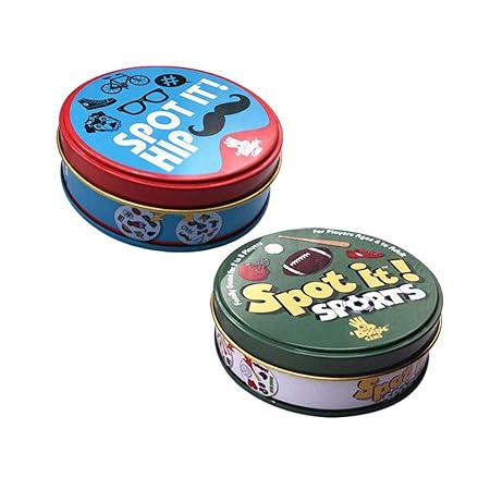 crayfomo Spot it Game Cards Game Party Card Dobble Card Game Puzzle Children's Toys (C)