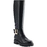 KARL LAGERFELD womens Meara II Knee High Tall Riding Boot
