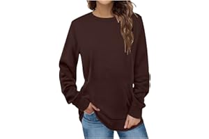 Ceboyel Womens Long Sleeve T Shirts 2023 Loose Fit Tops Round Neck Causal Blouses Shirt Trendy Fall Winter Outfits Clothes