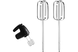 2pcs Hand Mixer Beaters Attachments Compatible with BLACK & DECKER, Universal Stainless Steel Electric Hand Mixer Whisk Repla