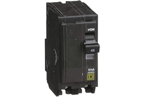 Square D Plug in Circuit Breaker, QO, Number of Poles 2, 45 Amps, 120/240VAC, Standard - QO245