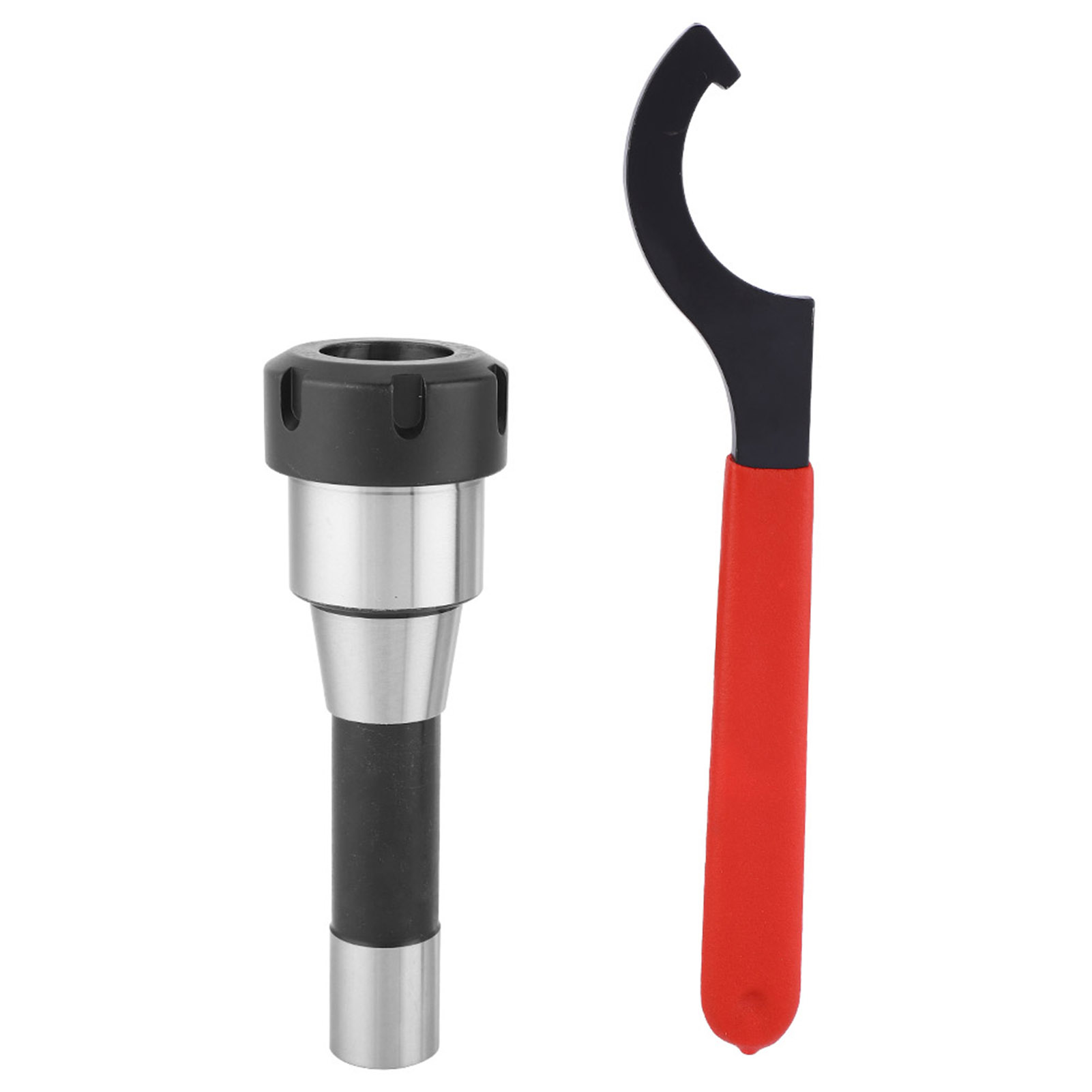 R8 ER32 Collet Chuck CNC Tool Holder with Hook Wrench 7/16 Thread for Milling Machine Precision Machining Parts Upgrade Reinforcement Tooling