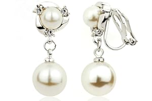 ACEFEEL JEWELRY Acefeel Clip On Earring For Women Pearl Non Pierced Clip Earrings
