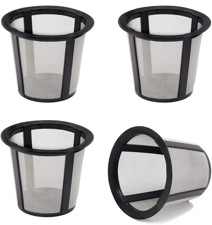 Replaceable Coffee Filter Screen Cup (4 Pieces) for use with the Reusable Coffee