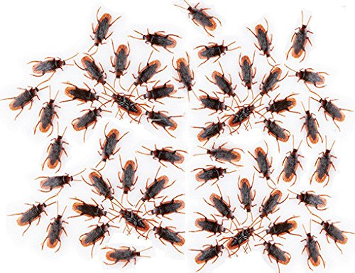 The Gags -Set of 144 Disgusting Realistic Looking Fake Cockroaches-Best Looking Cockroaches EVER!!!!