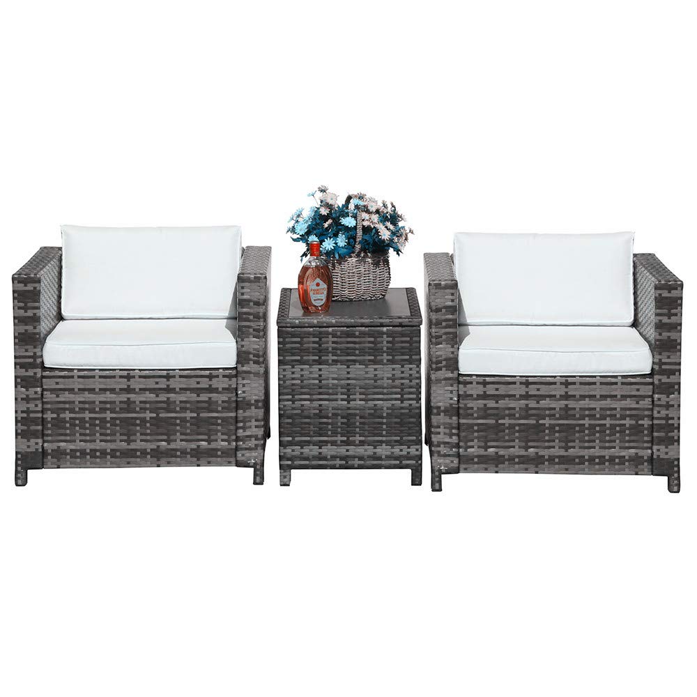Best grey wicker storage ottoman