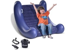 TED KANGAROO Sensory Rocker Chair for Kids – Air Cloud Inflatable Sensory Chair with Electric Air Pump