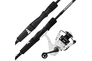KastKing Crixus Fishing Rod and Reel Combo, High Performance Spinning & Baitcaster Combo, IM6 Graphite 2Pc Blanks, Zirconium Oxide Rings, SuperPolymer Handle, Lightweight Reel with Aluminum Spool
