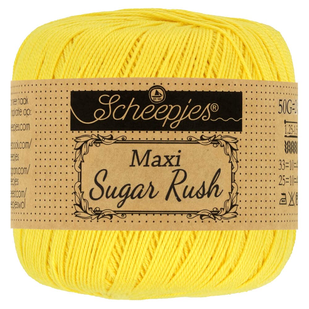 Scheepjes - Scheepjes Maxi Sugar Rush 280 Lemon Yarn - 1x50g โ image 1