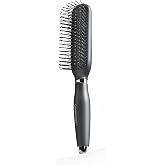 Hair Brush for Men, Detangling and Styling Hairbrush with Nylon Bristles | For Wet &amp; Dry Hair, Scalp Massage Function, Suitable for Fine/Thin/Short/Thick Hair, Mens Detangler Brushes, Gray