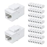 MEOU Cat6 Keystone Jack RJ45,Couplers Female to