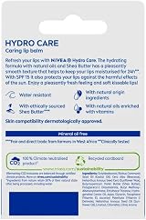 NIVEA Lip Care Balms Hydro Care Pack of 3 Original Soft Rose view 3