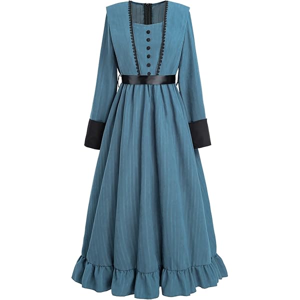 Amazon.com: Women's Christmas Dress 1890S Victorian Dress Vintage Style Xmas  Dress with Hat (XS) : Sports & Outdoors