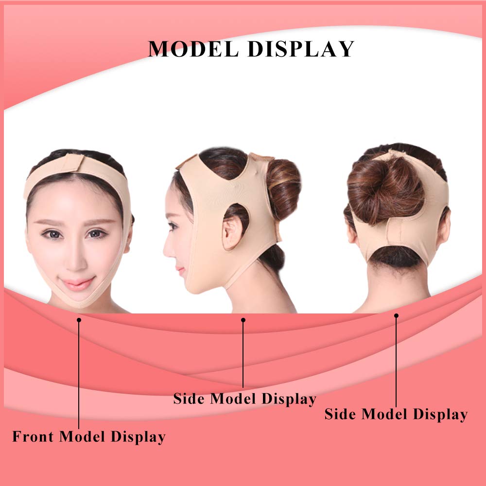 Double Chin Reducer Strap, Reusable Pain-Free V Line Face Lifting Belt Bandage Great for Women Men Eliminate Sagging Skin, Lifting Firming Skin, Anti Aging, Anti Wrinkle: Beauty