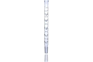 Laboy Glass Fractional Column Vigreux with 24/40 Joints 200mm in Indentation Length Lab Glass Condenser for Apparatus in Organic Chemsitry