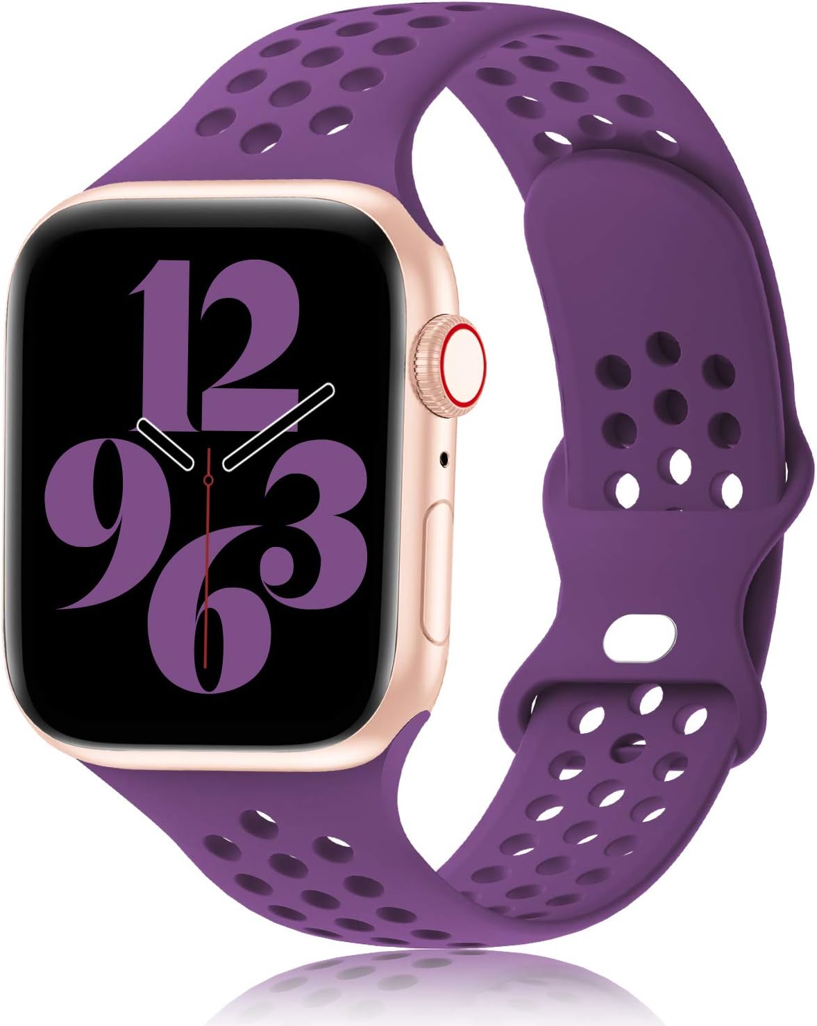 Seizehe Compatible for Apple Watch Bands 38mm 40mm 42mm 44mm Women Men, Breathable Soft Silicone Sport iWatch Bands Replacement Strap Compatible for iWatch Series 6/5/4/3/2/1/SE