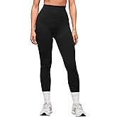 MOOSLOVER Women High Waisted Workout Leggings Seamless Compression Tummy Control Yoga Pants No Front Seam