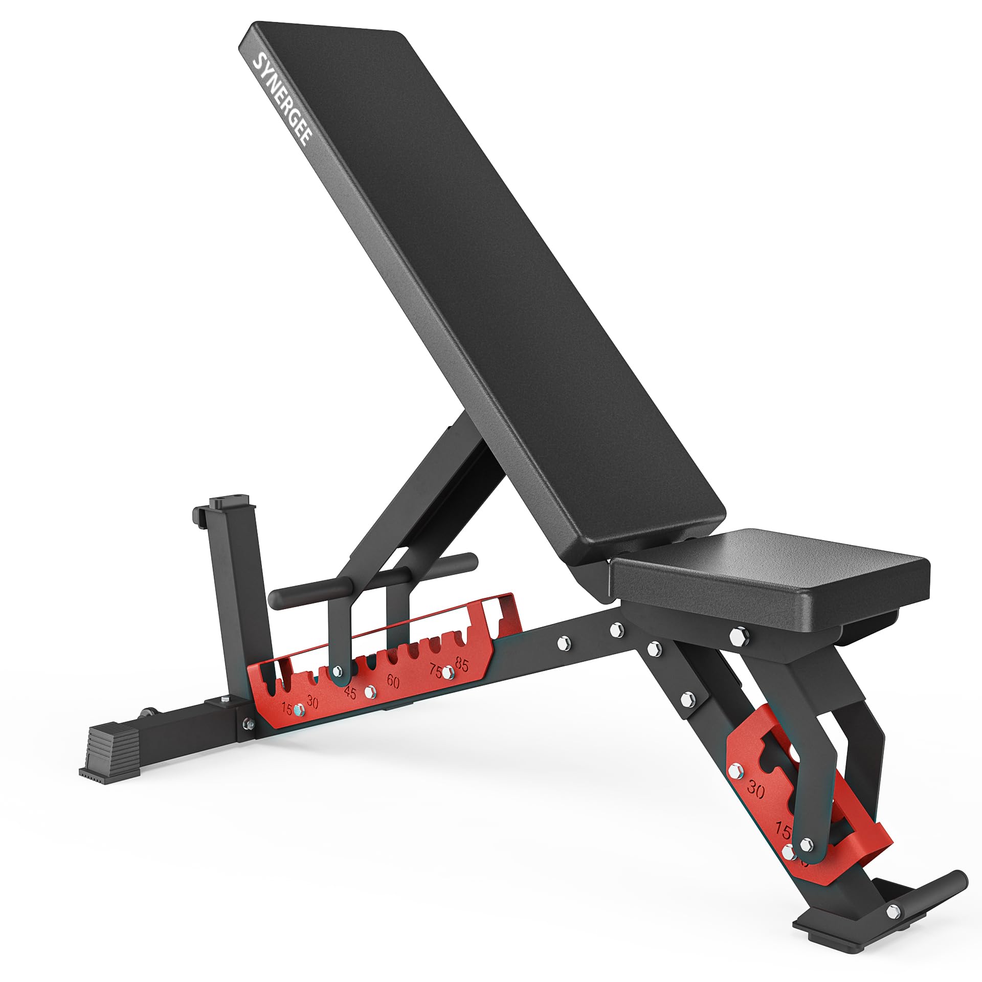 Photo 1 of *missing hardware*Synergee Adjustable Wing Back Workout Bench. Weight Bench for Dumbbell & Barbell Press Exercises & Workouts. Great for Commercial, Garage and Home Gym.