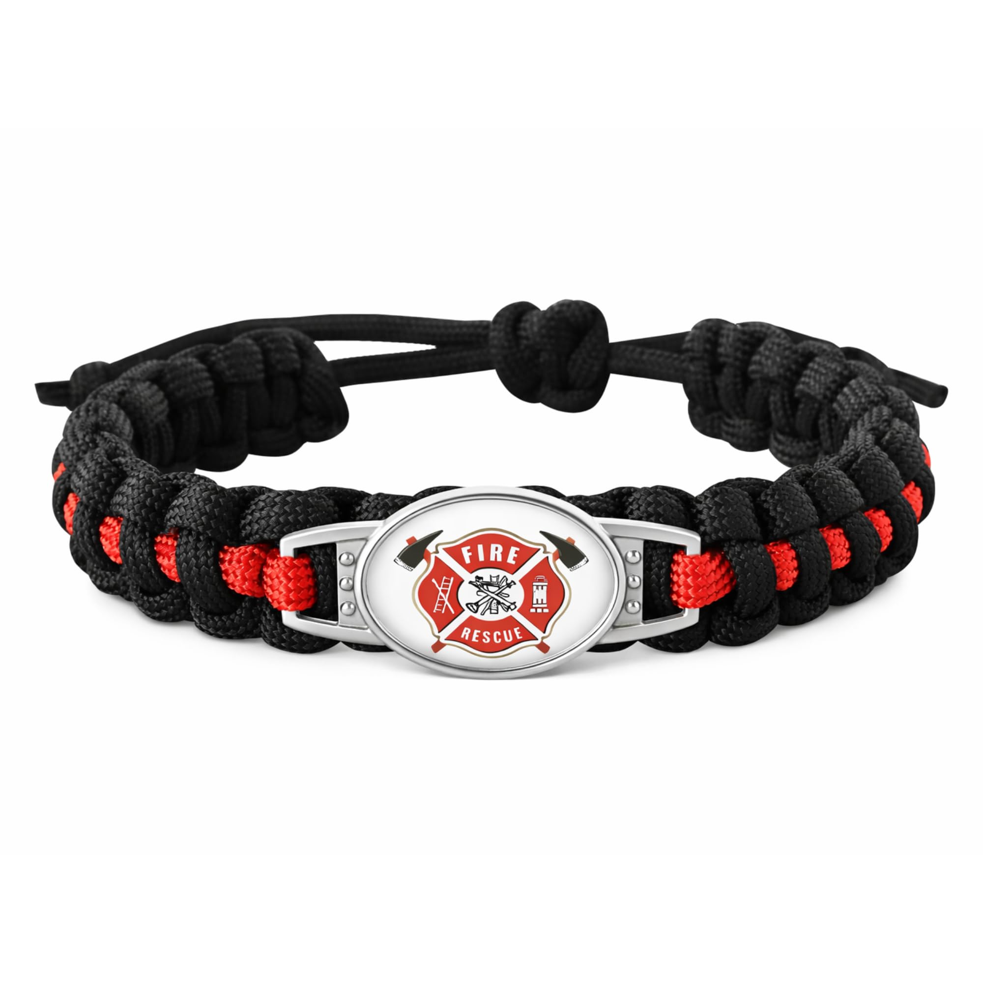 Infinity Collection - Firefighter Bracelet, Fire Extinguishing Bracelet, Gift for Firefighter or Firefighter Wife, 8 5 inch, Paracord