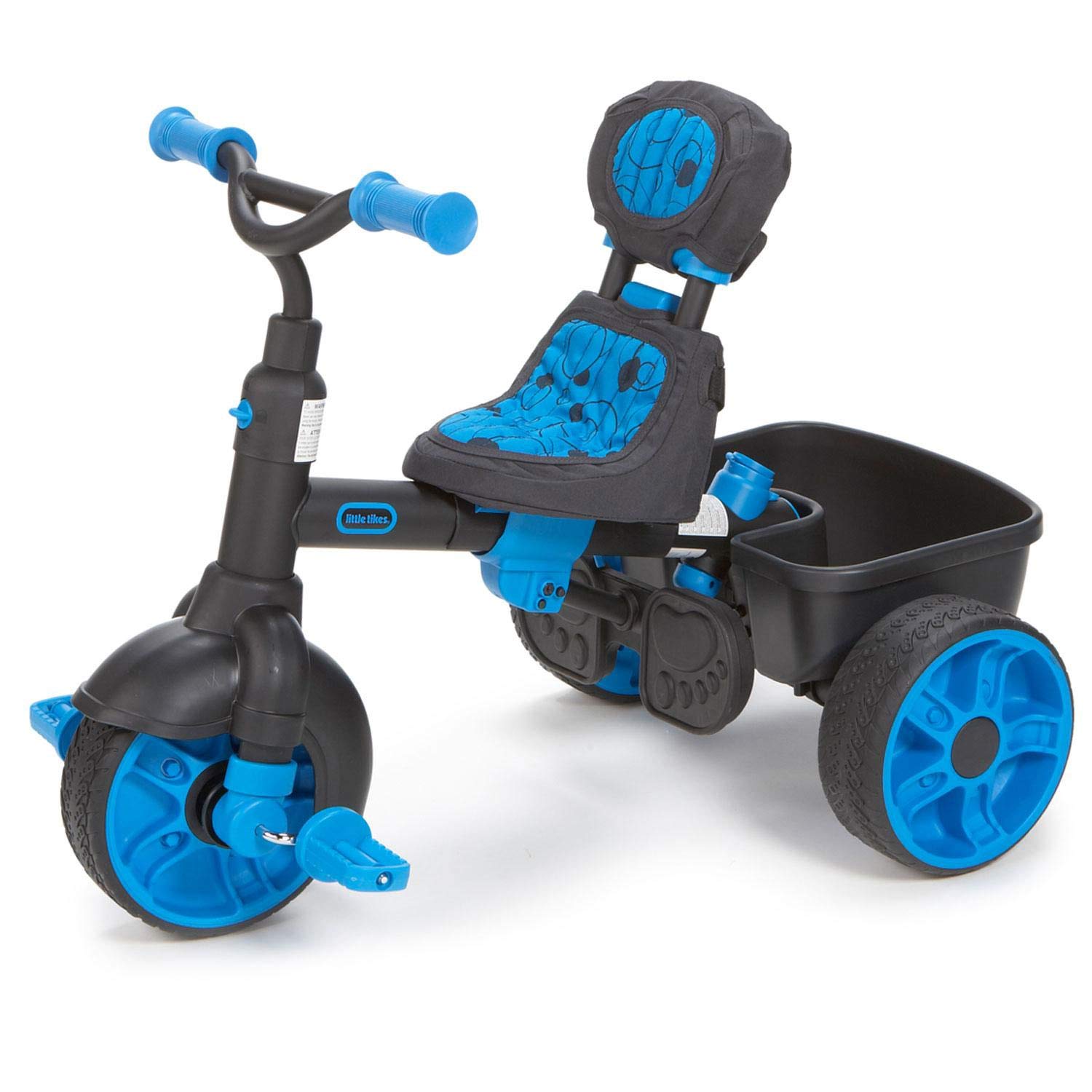 Little Tikes 4-in-1 Ride On, Neon Blue, Deluxe Edition