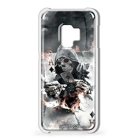 Skino 3D Smart Gel Skull Schädel Totenkopf Design Case Hands Free Selfie Handy Hülle für Samsung Galaxy S6 S7 Edge S8 S9 Plus