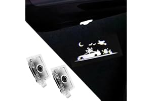 uuakarin 2 PCS Car Door Logo Lights Compatible for Charger 2010-present Courtesy LED Ghost Shadow Light Projector Lamps Accessories(Halloween 02)