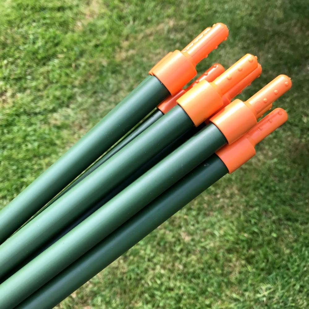 'Lock & Roll' Extendable Garden Plant Stakes Heavy Duty Flower Peony Crop Support Canes 0.9m