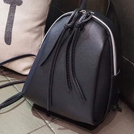 Amazon Co Jp 虹色蝶 ミニリュック レディース バックパック 小さめ ショルダーバッグ Puレザー 防水 軽量 人気 かわいい 黒色 ホーム キッチン
