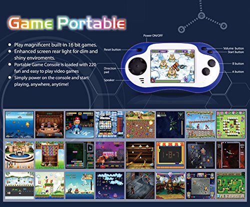 Handheld Game Console 220in1 Video Games Player Portable Game Machines Gaming Device Recreational Machines Game Controller