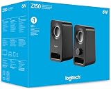 Logitech Z150 PC Speaker Stereo 6W UK Plug 3.5mm Right Speaker Controller view 6