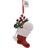 Kurt Adler Christmas Volleyball Stocking Ornament, Multi-color