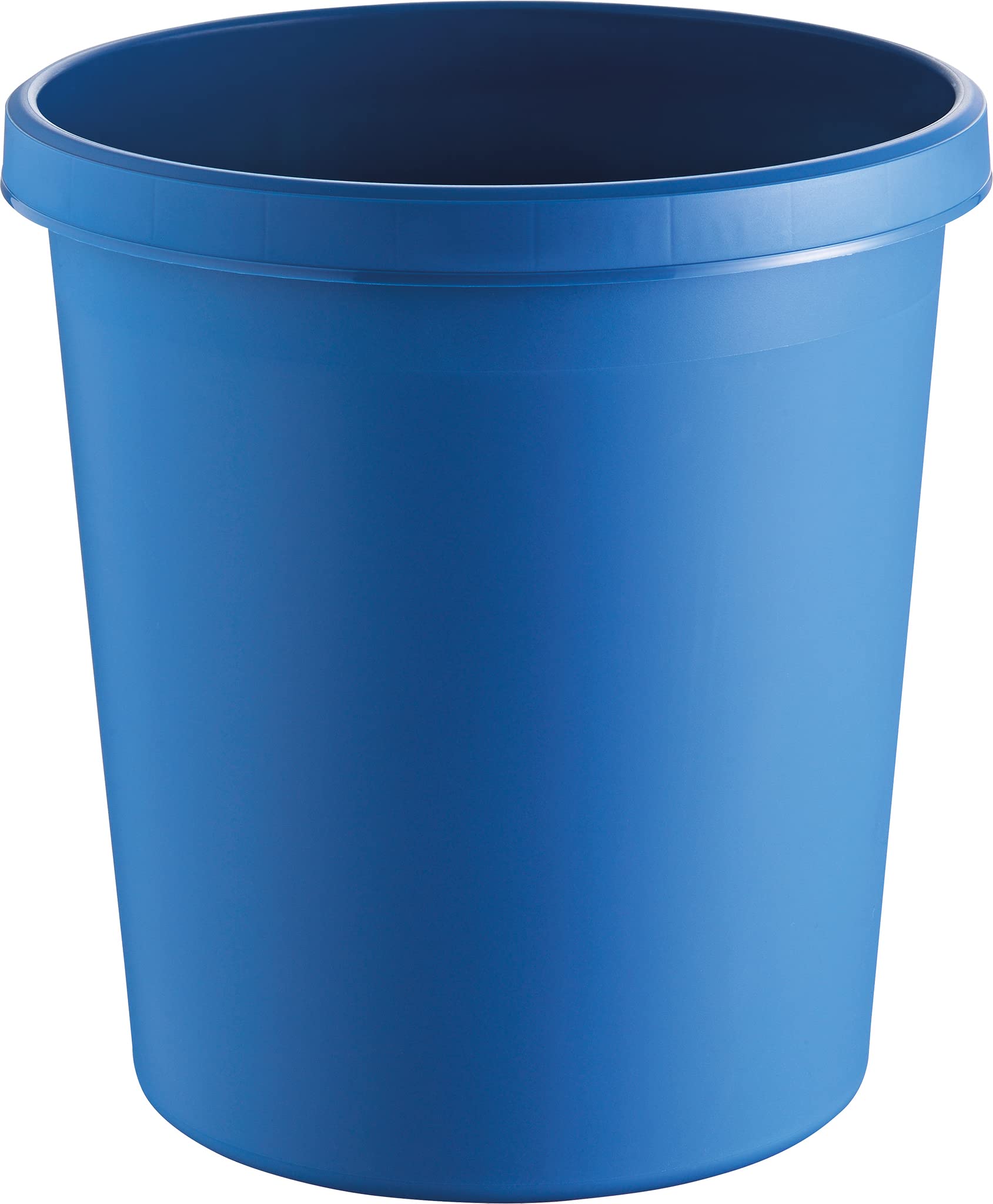 Helit H6105834 - The German, waste paper basket, 18 litres, blue, with all-round handle, made of plastic, 1 piece