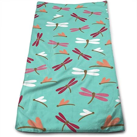 Doormat-bag Simple Dragonfly Soft Cotton Large Hand Towel- Multipurpose Bathroom Towels for Hand, Face, Gym and Spa