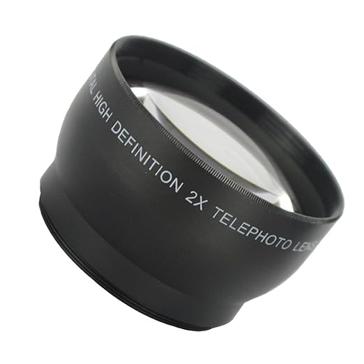 LEDMOMO Accesorio de Lente telefoto 2X 58mm para Canon Nikon y ...