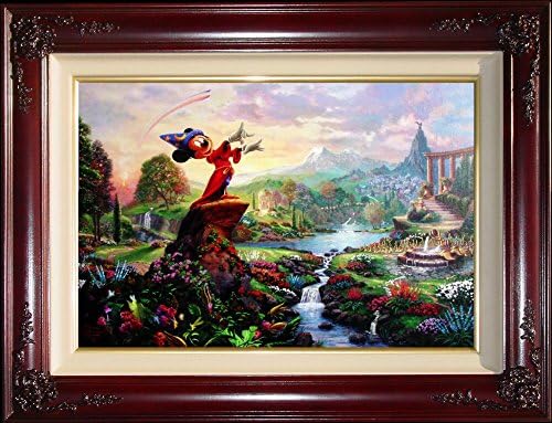 Fantasia (Disney Dreams XII)  Thomas   Kinkade  12" x 18" Publisher Proof Limited Edition With Mickey Mouse Remarque Framed Canvas Painting Artwork