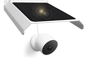 Solar Panel for Google Nest Camera, Solar Power Charger for Google Nest Cam Outdoor or Indoor(Battery-2nd Gen), Solar Panels 