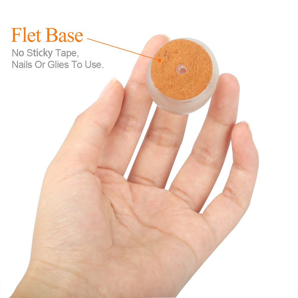 Chair Leg Caps,Mocofo Furniture Protective Leg Tips Wood Floor Protectors,Silicone Caps with Felt Pads,Chair & Table Feet Glides Fit Round Diameter From 1\