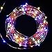 Oak Leaf String Lights, 39.2ft 120 LEDs Multi Color Fairy Lights Starry Light Copper Wire Waterproof Rope Lights Outdoor Indoor Party Wedding