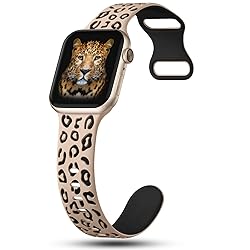CreateGreat Engraved Leopard Bands Compatible with